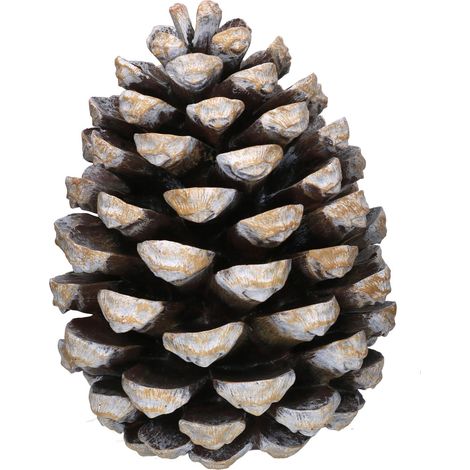 Pomme de pin en résine marron cm27,5x27,5h35,5
