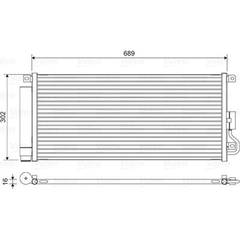 Condenseur, climatisation Valeo 822592 CHEVROLET 1850274 1850336 95026337
