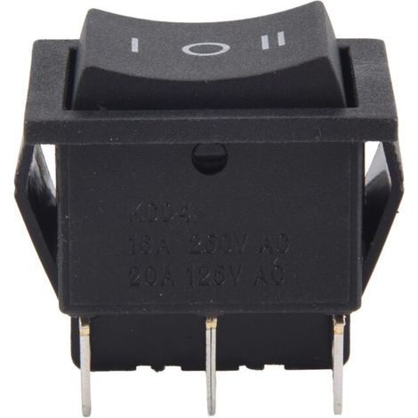 Interrupteur à Bascule 3 Positions 6 Broches 250V AC 16A 125V AC 20A Profil Bas- (1/5)