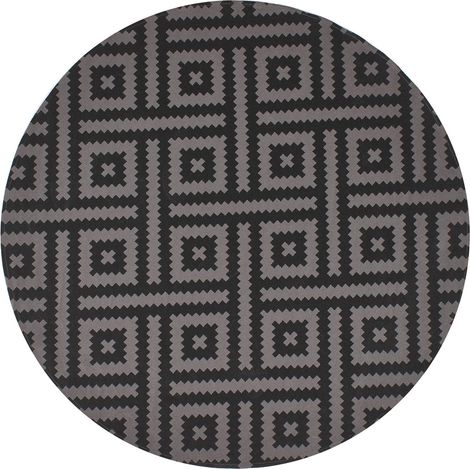 Outdoorteppich AJMER Schwarz ø 160 cm