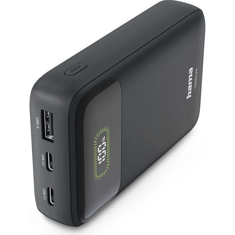 Hama Powerbank (batterie supplémentaire) 10000 mAh Quick Charge 3.0 LiPo anthracite affichage du sta (1/4)
