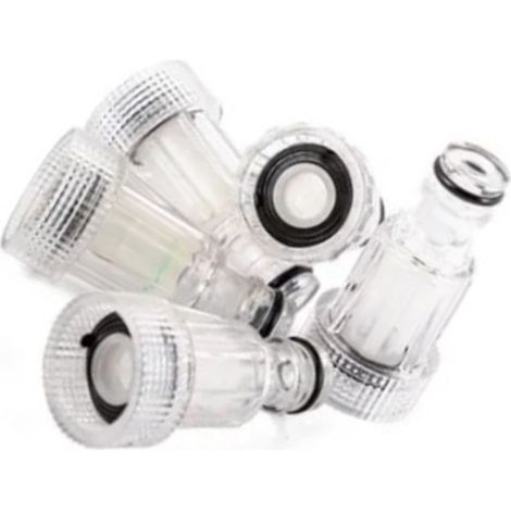 Filtre à eau pour lave-linge (5 pièces), diamètre 3/4 po, détachable, facile à nettoyer, outil de connexion pour lave-linge. (1/5)