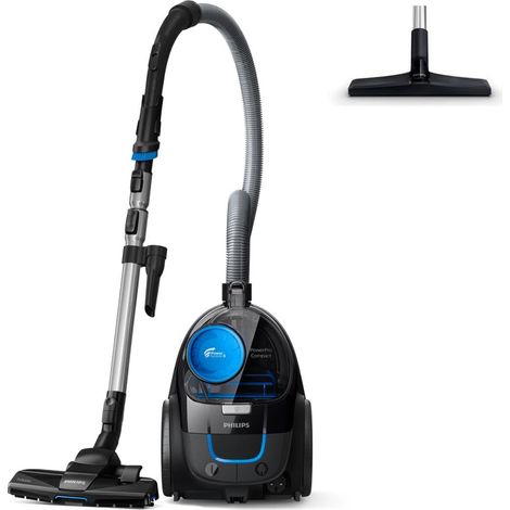 Aspirateur sans Sac - Puissance 900 W, Filtre Allergy H13 Anti-Pollen, Technologie PowerCyclone, Aspiration 99,9% Poussière Fine, Brosse TriActive (FC9331/09) (1/5)