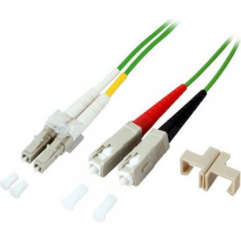 Techly Professional Cavo Fibra Ottica SC/LC 50/125 Multimodale 2 m OM5 (1/3)