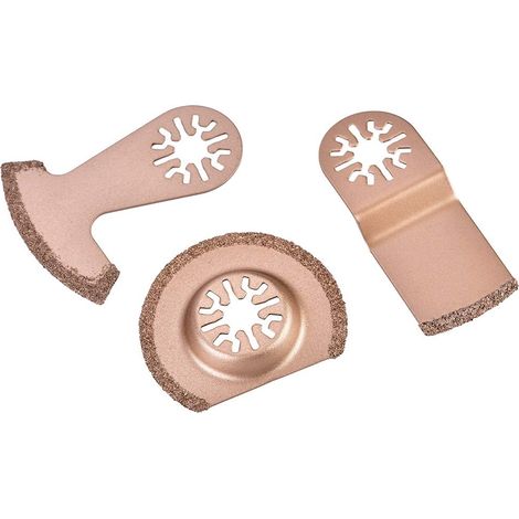 Lames de Scie Oscillantes Multifonction 3Pcs pour Carrelage et Coupe Générale, Ensemble pour Multi-Tool (1/5)