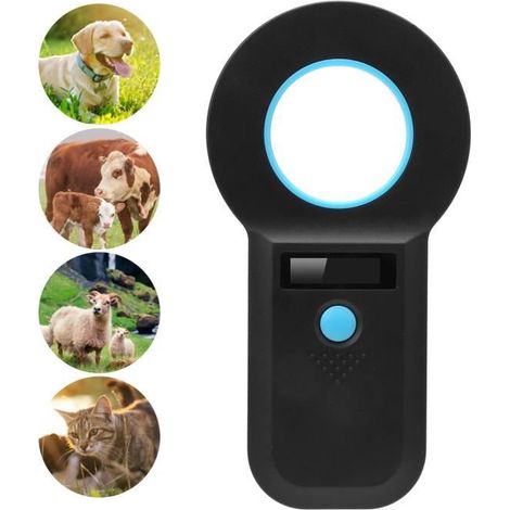 Lecteur de puce animale Microchip portable RFID portable 134.2Khz - 125Khz scanner Bluetooth rechargeable ABI12 (1/4)
