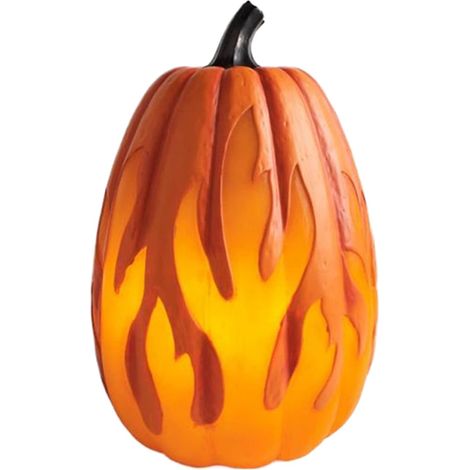 Lanterne citrouille lumineuse pour Halloween, décoration d'automne, décoration de fête (orange, M) (1/5)