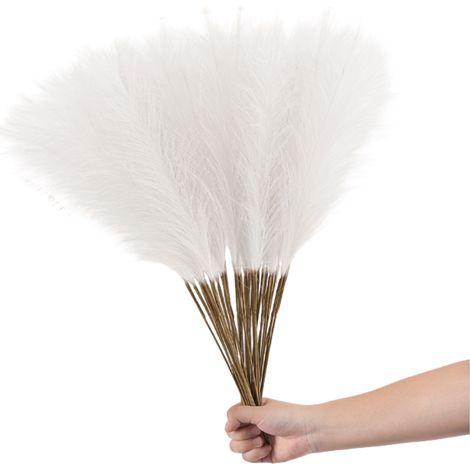 PCS Faux Pampas Grass Tall Artificial Pompous Grass Large Fake Pompas Branches Plants Floor Vase Filler (1/5)