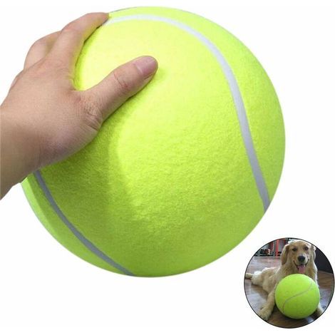 Balle de tennis pour animaux de compagnie, jouet pour chien, diamètre de 21.5CM, jouet à mâcher pour chien, balle de tennis géante (1/5)