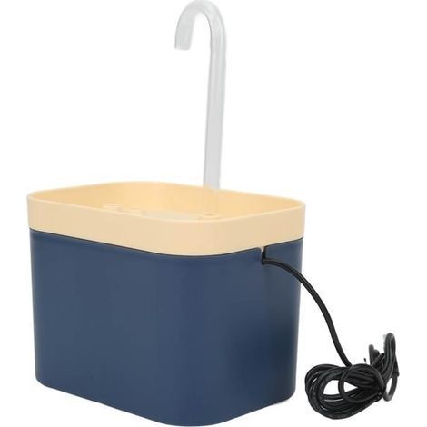 (Blu abissale) Fontana d'acqua modello 1,5 L - Silenziosa - Automatica - Blu abissale