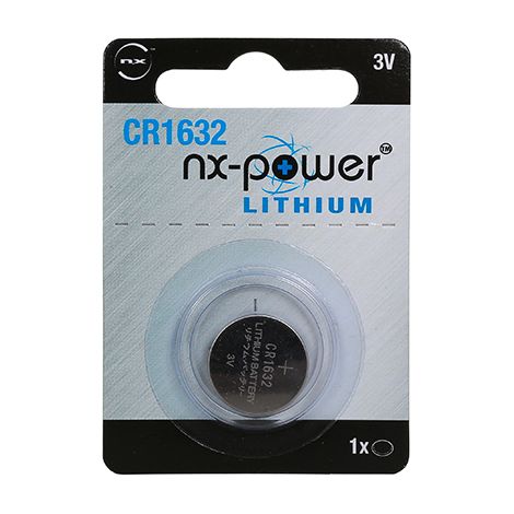 NX - Pile bouton lithium blister CR1632 3V 130mAh