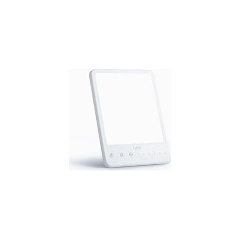 Lampe de luminothérapie 10 000 lux pour lutter contre la dépression, 2 couleurs de lumière, 5 niveaux de luminosité, sans UV, avec minuterie et fonction mémoire, et support pour la maison et le bureau (1/5)