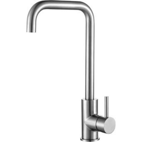 Robinet Cuisine, Robinet Rotatif à 360° en Acier Inoxydable,Adapté aux éviers Simples et Doubles,Adapté à l'eau Chaude et Froide,Mitigeur Cuisine Anti-Empreintes Digitales,Résistant aux Rayures (1/5)