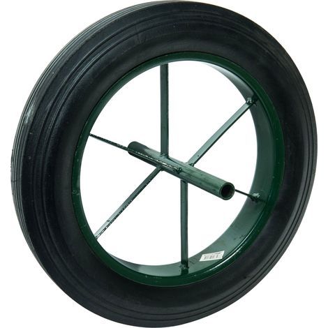 [JAMAIS UTILISÉ] Pannenfreie Rad 15''  385 x 66  Harte Reifen und Achse 20mm