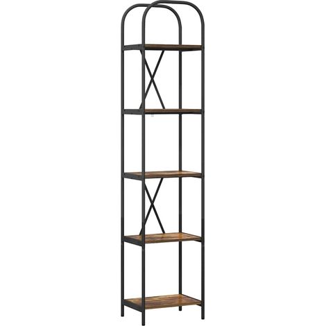 Maison Exclusive - Bücherregal Geräucherte Eiche 40 x 30 x 183 cm