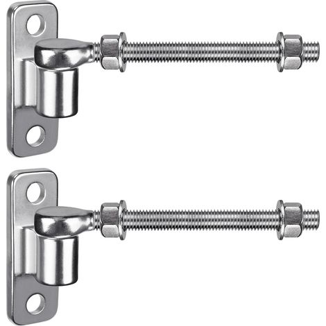 Lot de 2 charnières de portail robustes M12 en acier inoxydable 304 Insaga 20cm (1/5)
