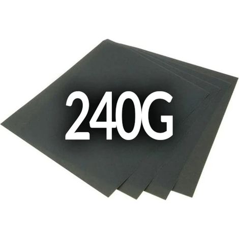 Faithfull AWDP240 Premium Wet and Dry Sandpaper Sheets, A240 Grit, Pack of 25 (1/2)