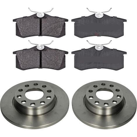 KIT FRENI POSTERIORI compatibile con AUDI A4 (E2,B6,8EC,8ED,B7) - DISCHI + PASTIGLIE OEM: 36623/1 / DDF1425 /SOSTITUZIONE DIRETTA/BASSA POLVERE/SILENZIOSO (1/5)