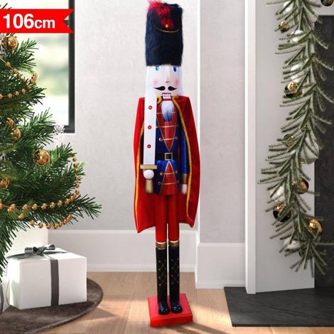 Soldat Casse-noix En Bois Hauteur 106 Cm Décorations De Noël (1/2)
