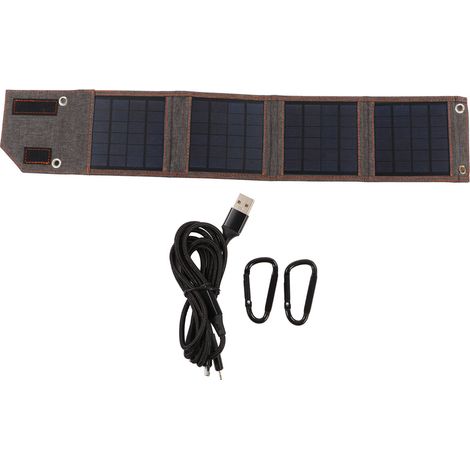 Faltbares 8W 5V USB-Solarpanel – Tragbares Solarladegerät für Wandern und Camping – Wasserdichtes Outdoor-Solarpanel (1/5)