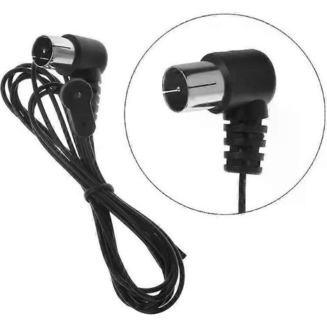 Antenne FM pour récepteur stéréo, antenne radio FM intérieure 75 ohms, déséquilibrée, câble coaxial mâle de type F, compatible Onkyo (1/4)