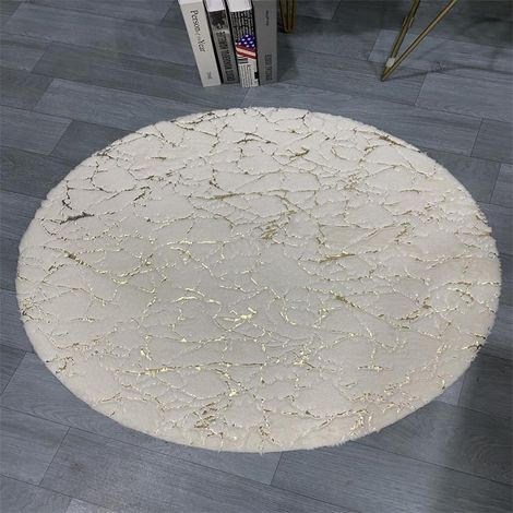 Weißes Kaninchenfell-Imitat, Sofa-Teppich, Bodenmatte, Kaninchenfell, Bronzing-Kissen, schwebendes Fensterkissen, Wohnzimmer, Schlafzimmer, Kaninchendecke, 45 x 45 (1/4)