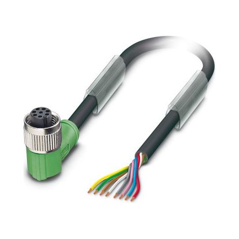 Câble d'actionneur Phoenix Contact 8 conducteurs , M12 Femelle, 10m ( Prix pour 1 )