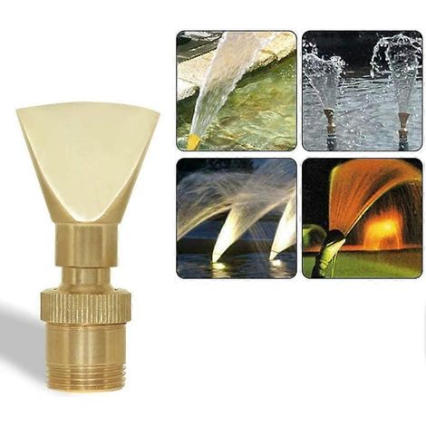 Water Fountain Nozzle Spray(DN25) Brass Narrow Fan Shaped Water (1/4)
