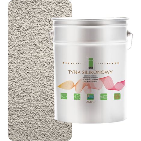 INTONACO IN SILICONE PER FACCIATE ESTERNE GRIGIO CALDO 1,5 MM PREMIUM 25 KG (1/5)