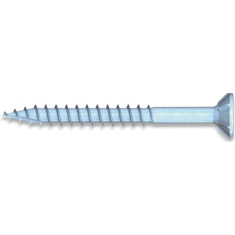 REISSER Spanplattenschrauben R2 plus, Teilgewinde, 5,0x50, Stahl, Schneidkerbe, 200 Stück (1/4)