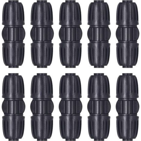 10 pièces connecteurs droits connecteurs goutte à goutte raccords de tuyau d'eau 16mm PE tuyau tuyau d'eau goutte à goutte système d'irrigation H291 (1/5)