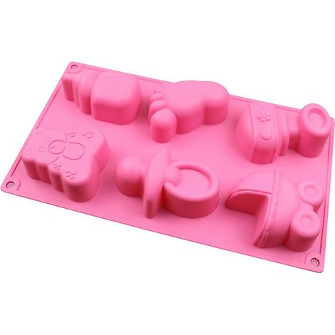 Moule à gâteau en silicone en forme de biberon de 1,80 m pour la fabrication de savons et de pâtisseries artisanales. (1/3)