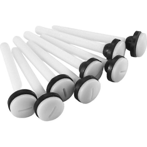 Kit de réparation de WC avec 8 boulons en plastique M10 pour réservoir, fixation réservoir/cuvette, vis de montage et Se-Yvan (1/5)