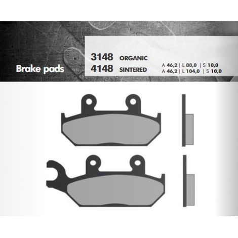 PASTILLAS DE FRENO BRENTA KH172 PARA YAMAHA XT 600 92-03, XTZ 660 92-98 DELANTERAS (FT 3148)
