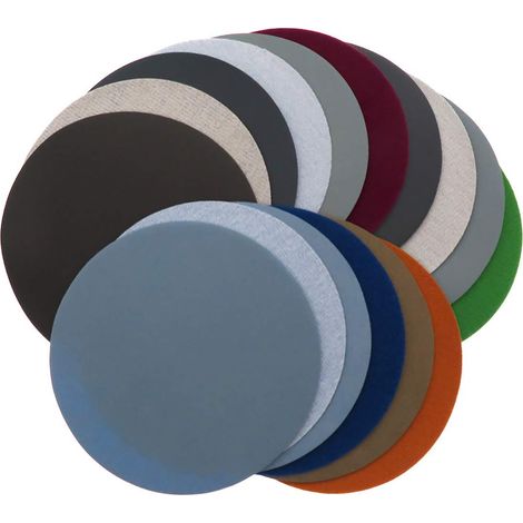 Lot de 10 disques abrasifs auto-agrippants - Grain 1500 - 7,6 cm - 996A - Pour ponceuse orbitale aléatoire, perceuse, outil rotatif (1/5)