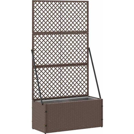 Jardinière,Bac à fleurs,Pot de fleurs Marron 70 x 30 x 135 cm Métal CFW50031 (1/5)