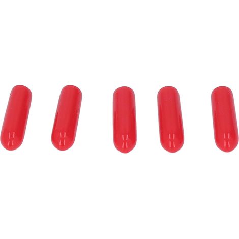 200 embouts de vis flexibles en PVC pour filetage mâle, protection contre la corrosion et ignifuge, 4 mm / 0,16 po (1/5)