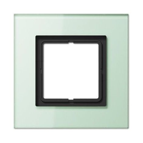 Jung Telaio in vetro 1 posto, LS PLUS, vetro, bianco opaco, montaggio verticale e orizzontale LSP 981 GLAS
