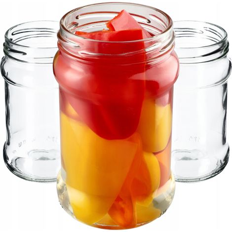 KADAX 50x Vorratsgläser 315 ml, Glas, Marmelade, Saft, Honig, Weki