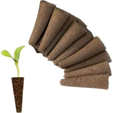 50 pièces Éponges de culture hydroponie, coton bio-charbon actif, pour germination et repiquage, kits racines (1/4)