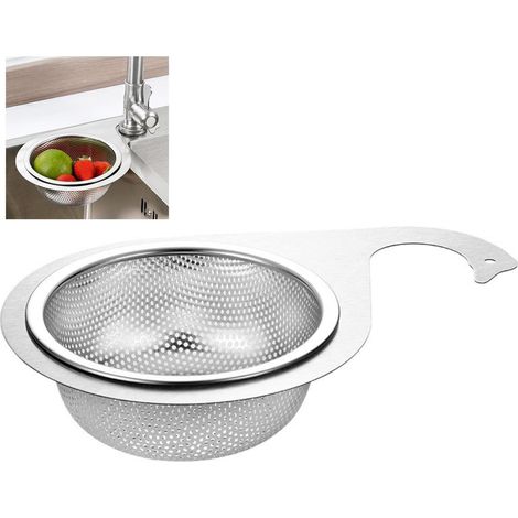 Panier d'évier suspendu en acier inoxydable, passoire d'évier multifonctionnelle et filtre à déchets alimentaires, drainage rapide, ustensiles de cuisine