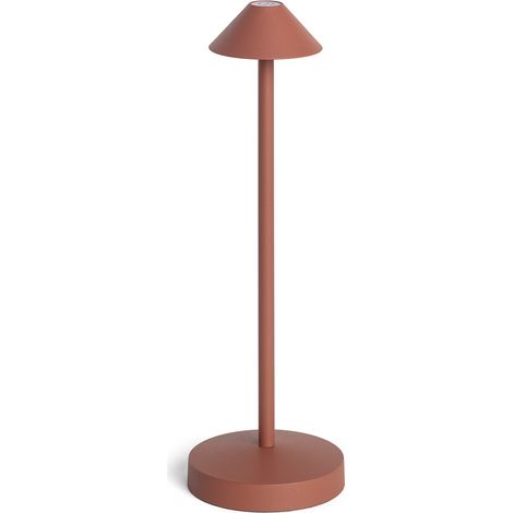 Lámpara de Mesa LED Portátil para Exterior Metal con Batería Recargable Magatzi Terracota (1/5)