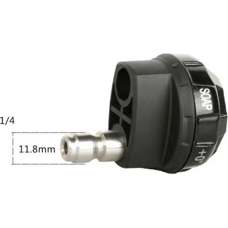 Ensemble de buses pour nettoyeur haute pression, 6 en 1, buse turbo rotative, 2 connecteurs rapides, acier inoxydable et Étiquette (1/5)
