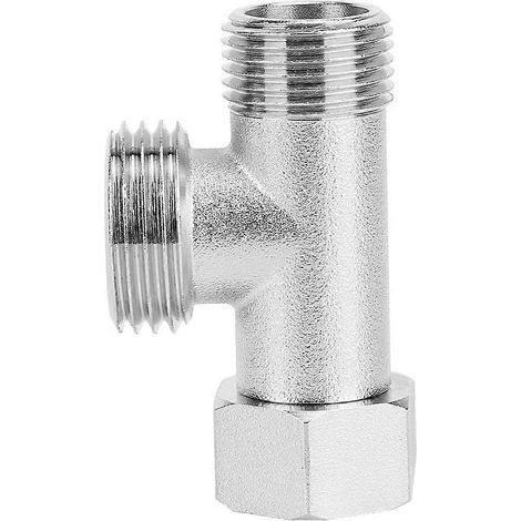 1 vanne de dérivation à 3 voies - Pièce de rechange pour robinet de lavabo avec adaptateur à dents droites, version UE (1/5)