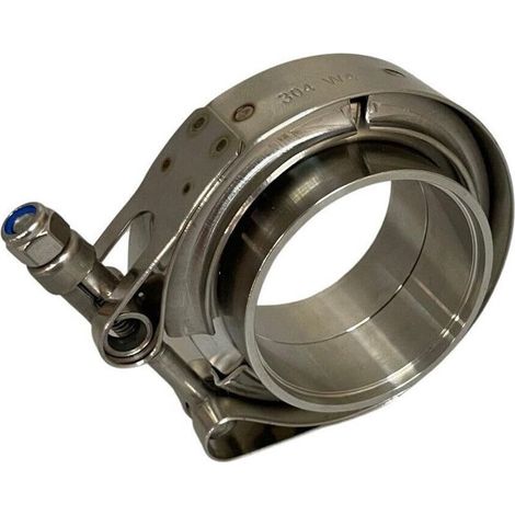V-förmige Schlauchschelle + Flansche, kompletter Turboschlauch aus Edelstahl (82 mm) (1/5)