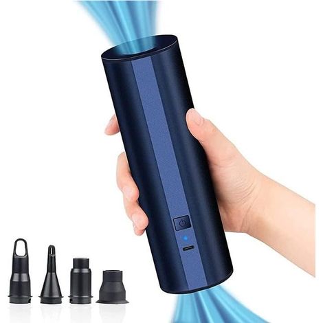 Cordless electric air pump with 2 x 2000 mAh batteries for swimming pools, inflatable boats and air mattresses – quick-fill pump with 4 nozzles (1/5)
