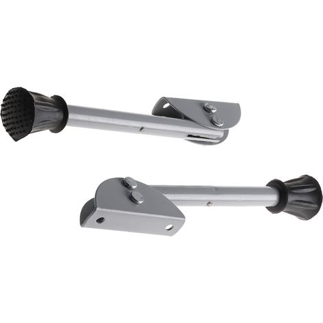 Rs Pro – Butoir de porte à pied gris – Diamètre 4.5mm – Embout en caoutchouc pour absorption des chocs – Lot de 1