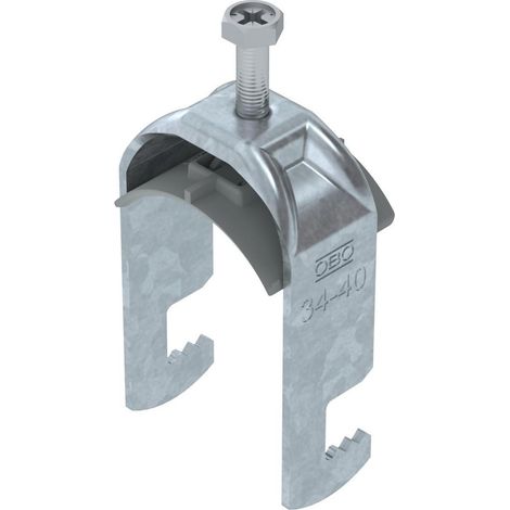 OBO Bettermann Collare a staffa 2056 34-40mm acciaio zincato a fuoco, 1187632