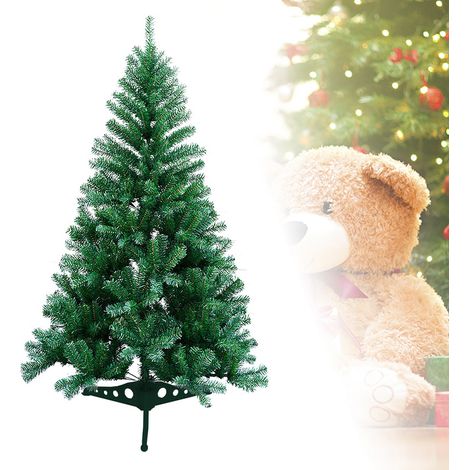 Hengda Albero di Natale per interni ed esterni Supporto per albero di Natale in abete Decorazione natalizia in PVC 120 cm Verde (1/5)