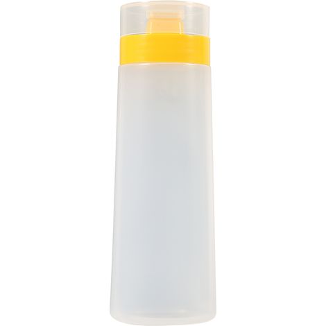 Bouteille Sauce Pressoir 4 Trous Résine Sûre pour Ketchup, Confiture, Mayonnaise, Huile d'Olive Jaune/Rouge (1/5)